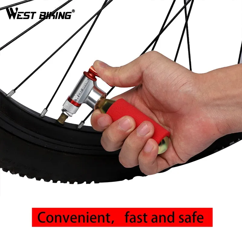 30G Bicycle Mini Pump CO2 Inflator Insulated Sleeve Air Cycling Bicycle Bike Pump Bike Ball Pump Bicycle Bike Accessories