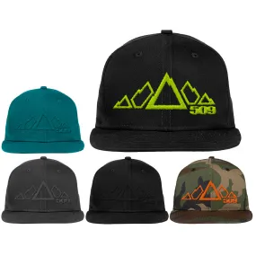 509  Snowmobile 5 Peak New Era Snapback Hat Adjustable Baseball Cap Mountain Range