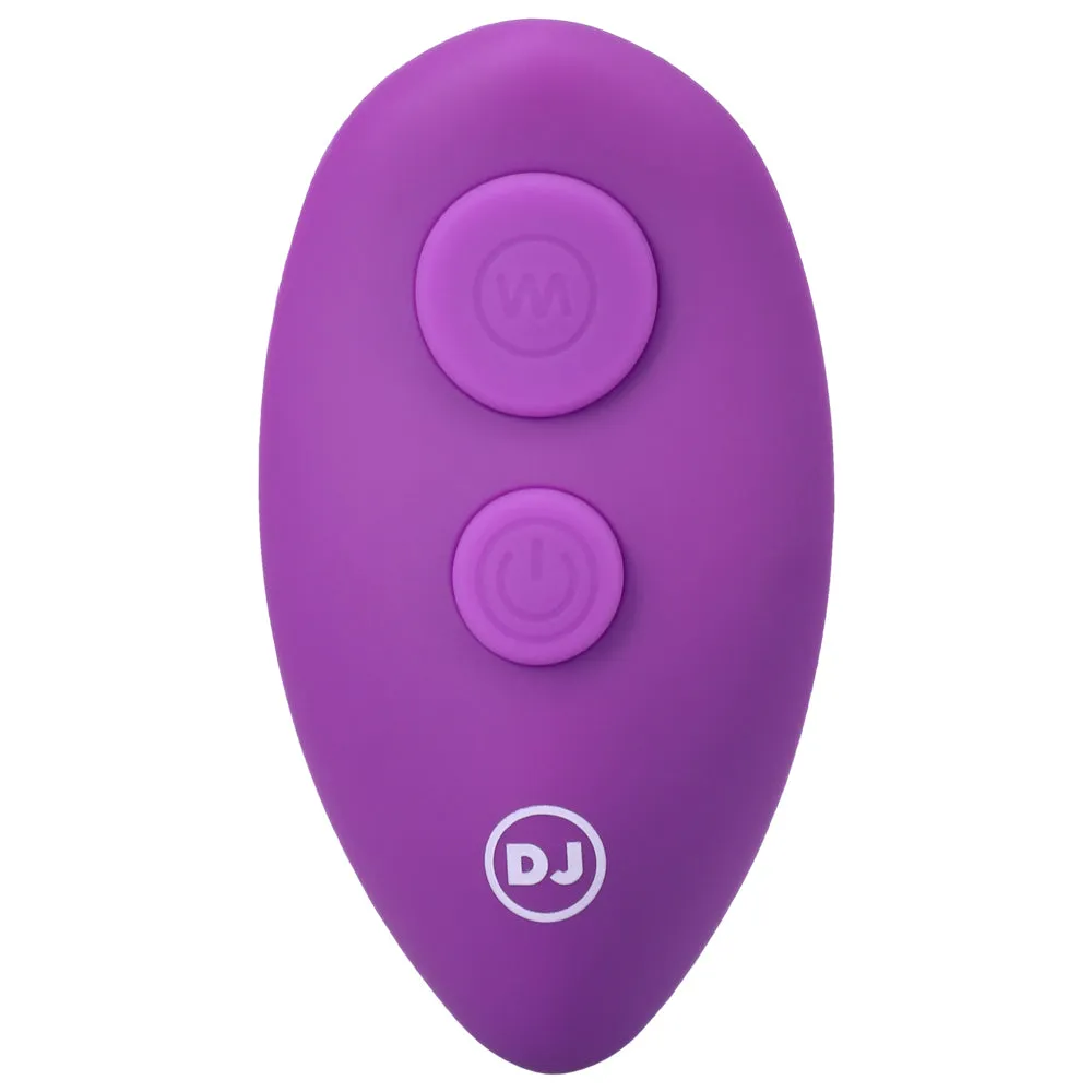 A Play Beaded Vibrating Anal Plug With Remote