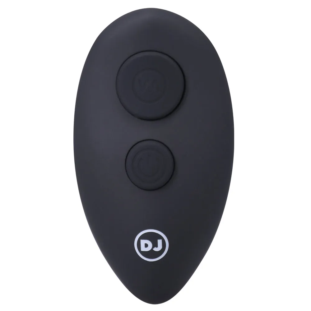 A Play Beaded Vibrating Anal Plug With Remote