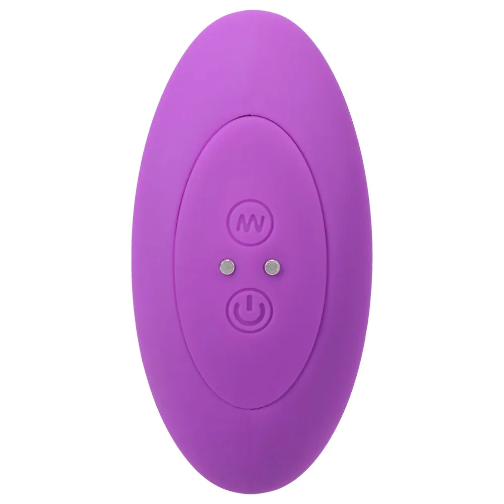 A Play Beaded Vibrating Anal Plug With Remote