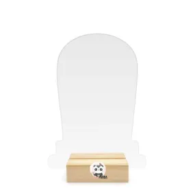 Acrylic Blank Halloween Gravestone Table Sign & Wooden Stand