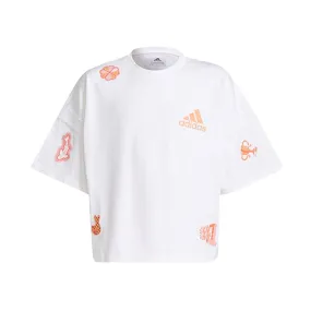 Adidas Remeras Ninhos Yg_Img_Ss_Tee White