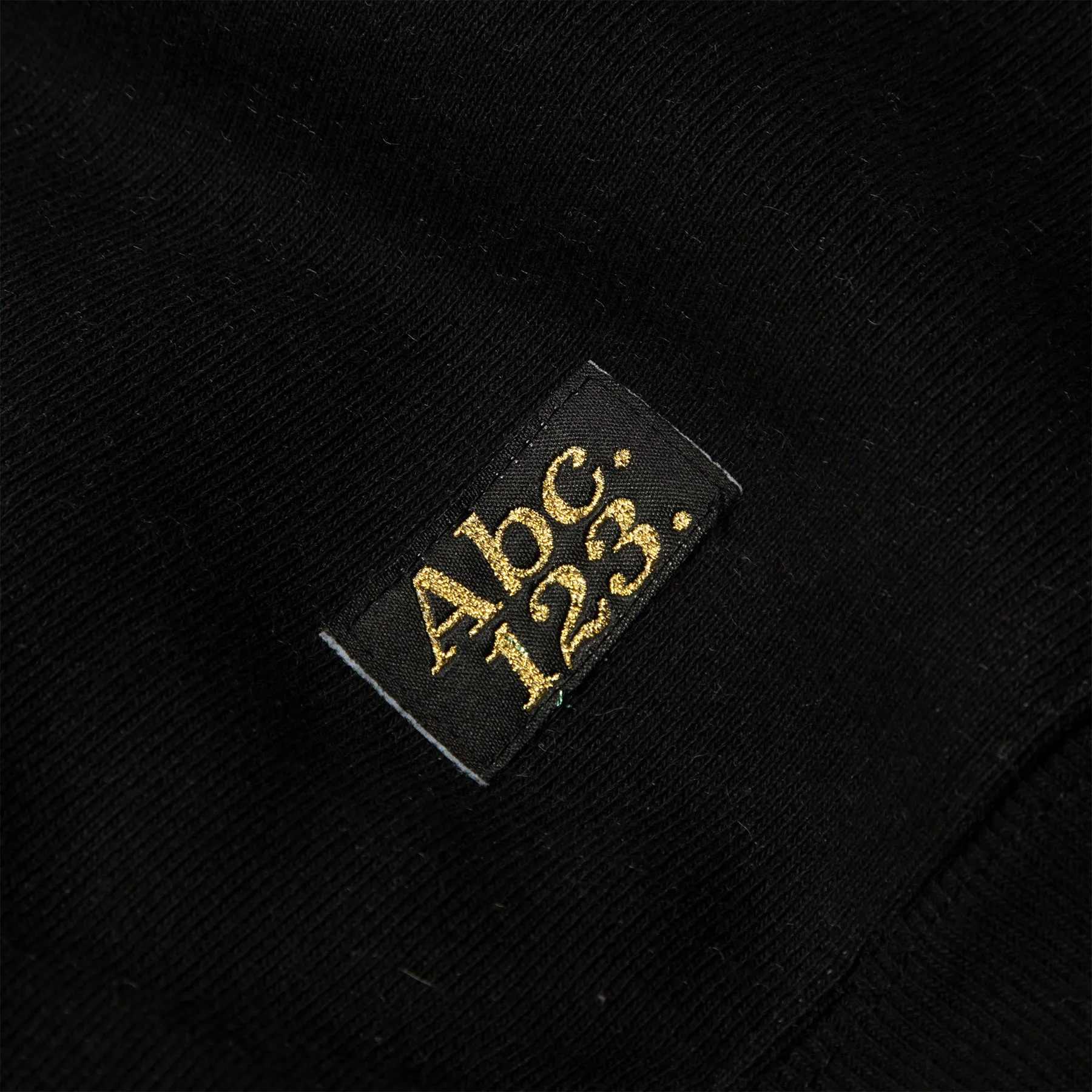 Advisory Board Crystals Abc. 123. Fleece Crewneck with Waffle Thermal (Anthracite Black)