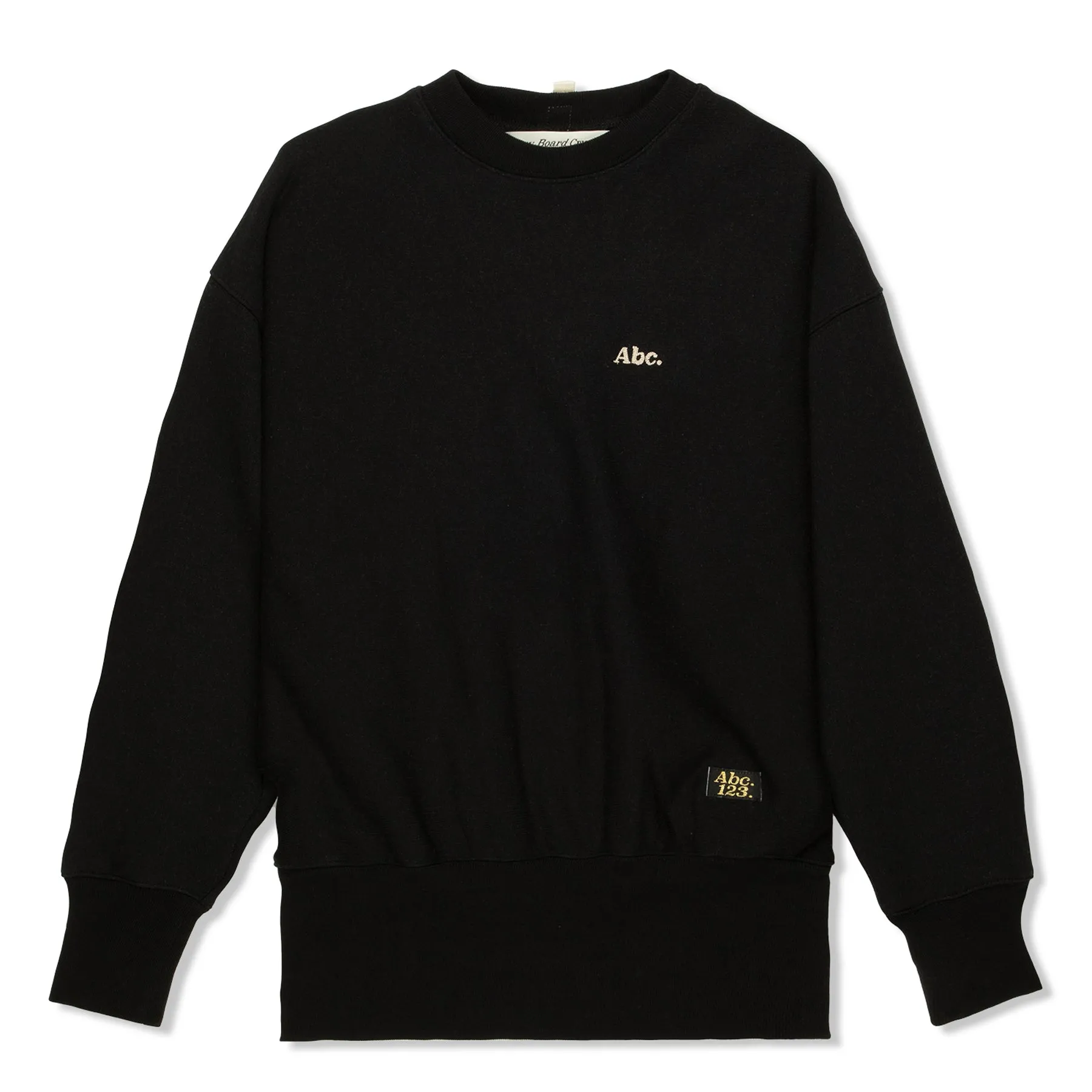 Advisory Board Crystals Abc. 123. Fleece Crewneck with Waffle Thermal (Anthracite Black)