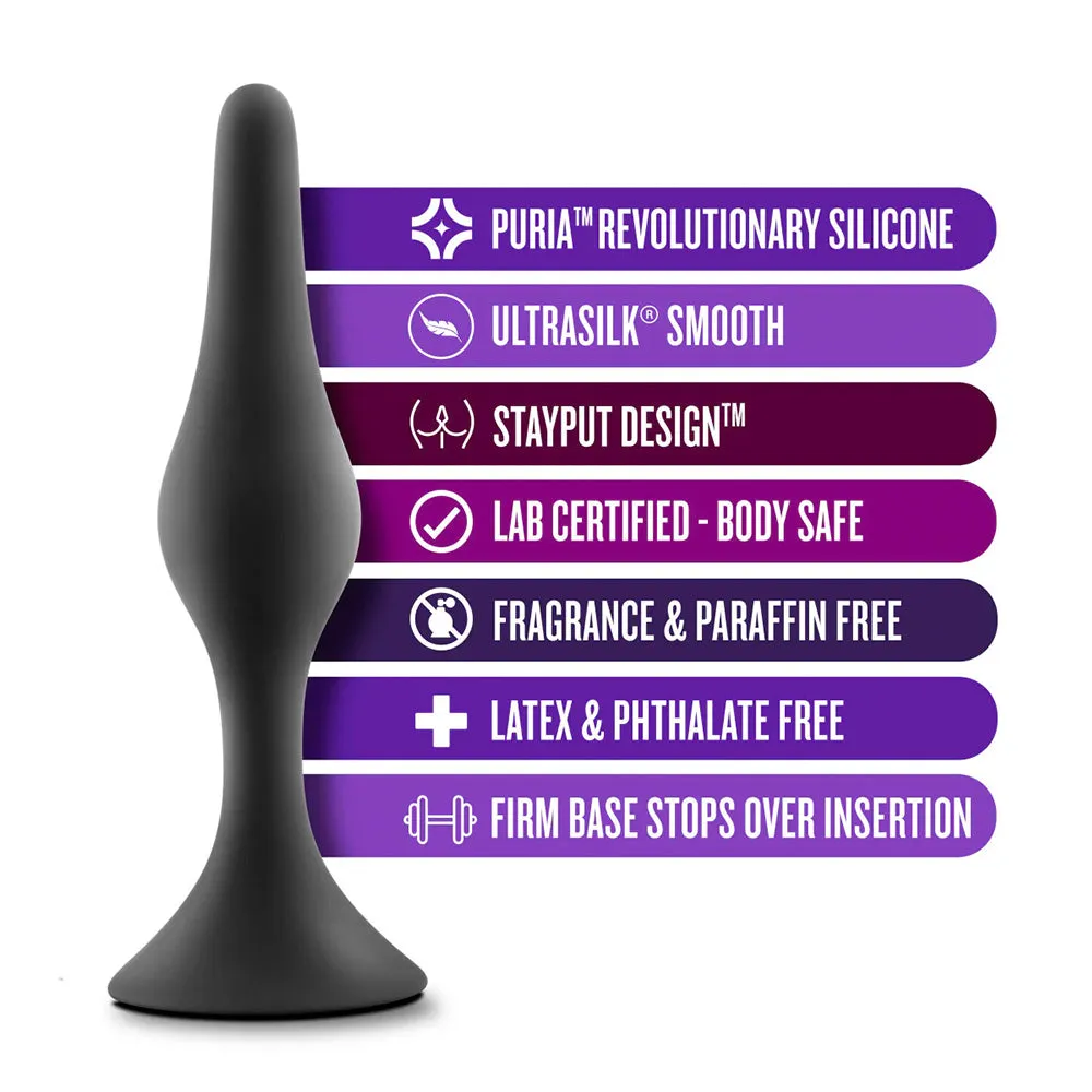 Anal Adventures Platinum Silicone Beginner's Plug - Medium