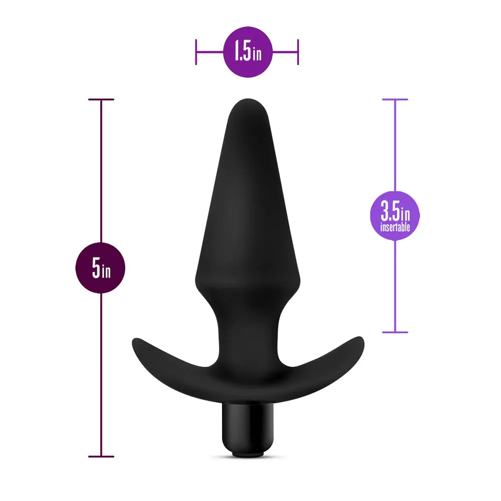 Anal Adventures Platinum Silicone Vibrating Butt Plug