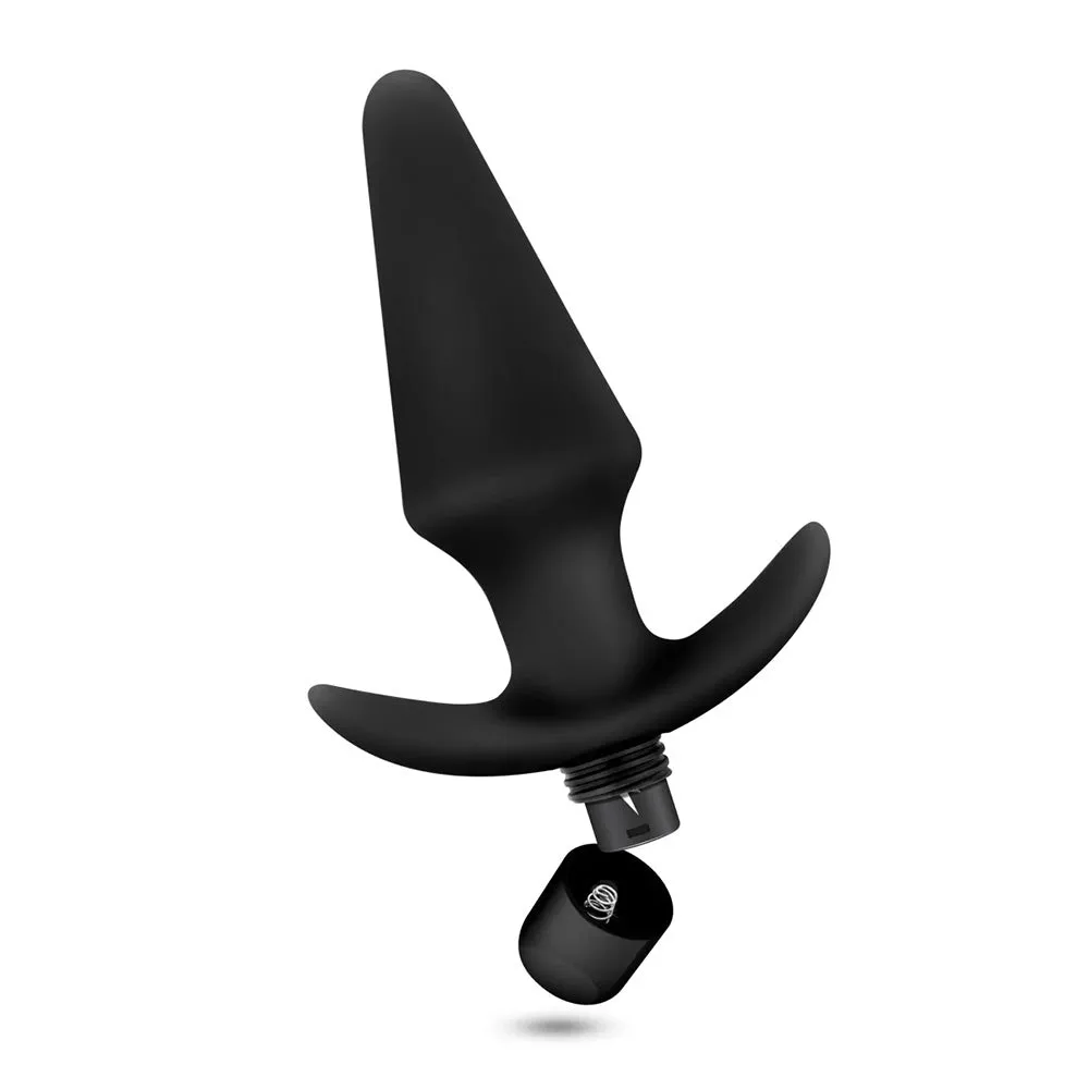 Anal Adventures Platinum Silicone Vibrating Butt Plug