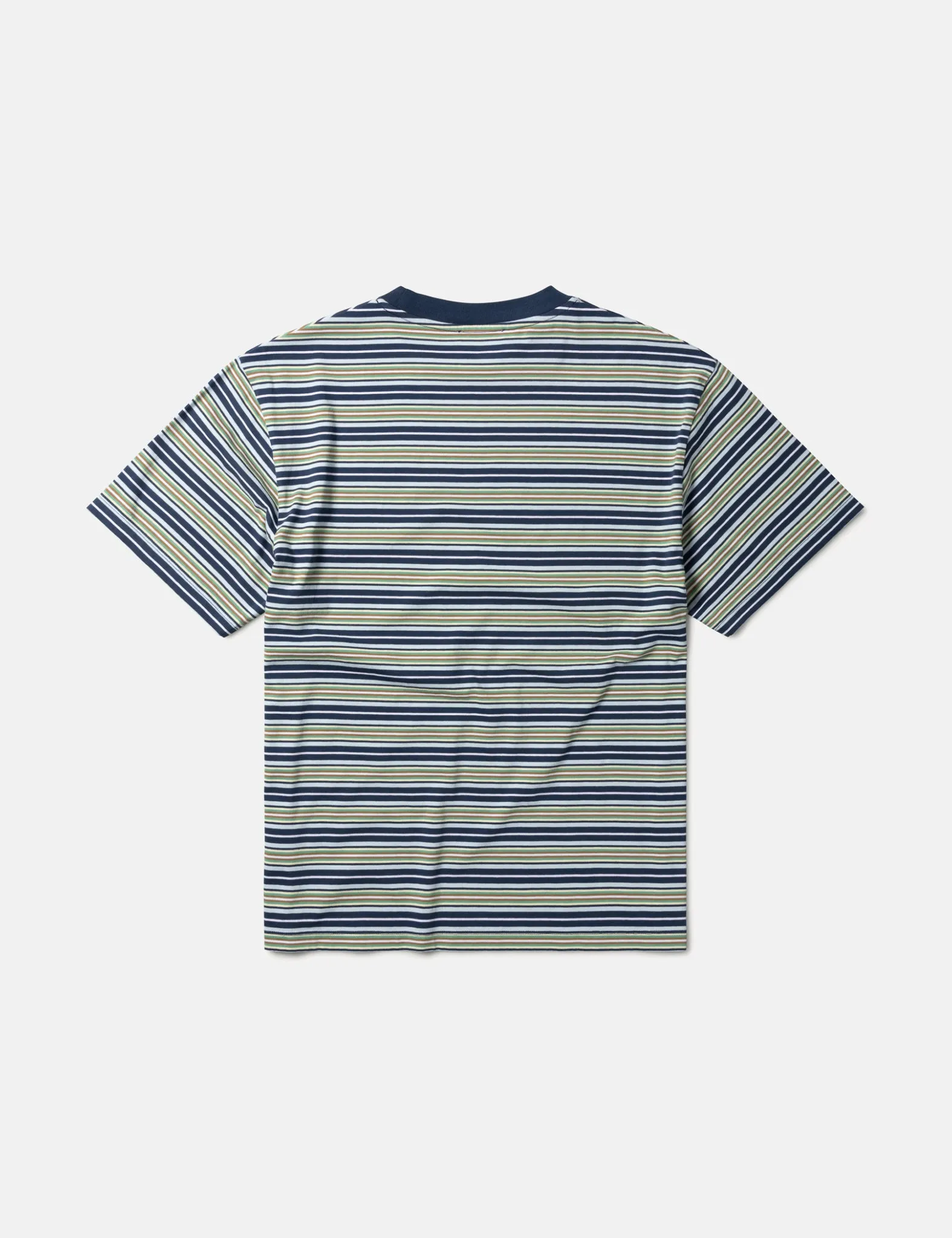 Aries Striped No Problemo T-Shirt - Blue Multi