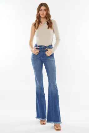 ASHTON MEDIUM DENIM - HIGH RISE FLARE - KAN CAN