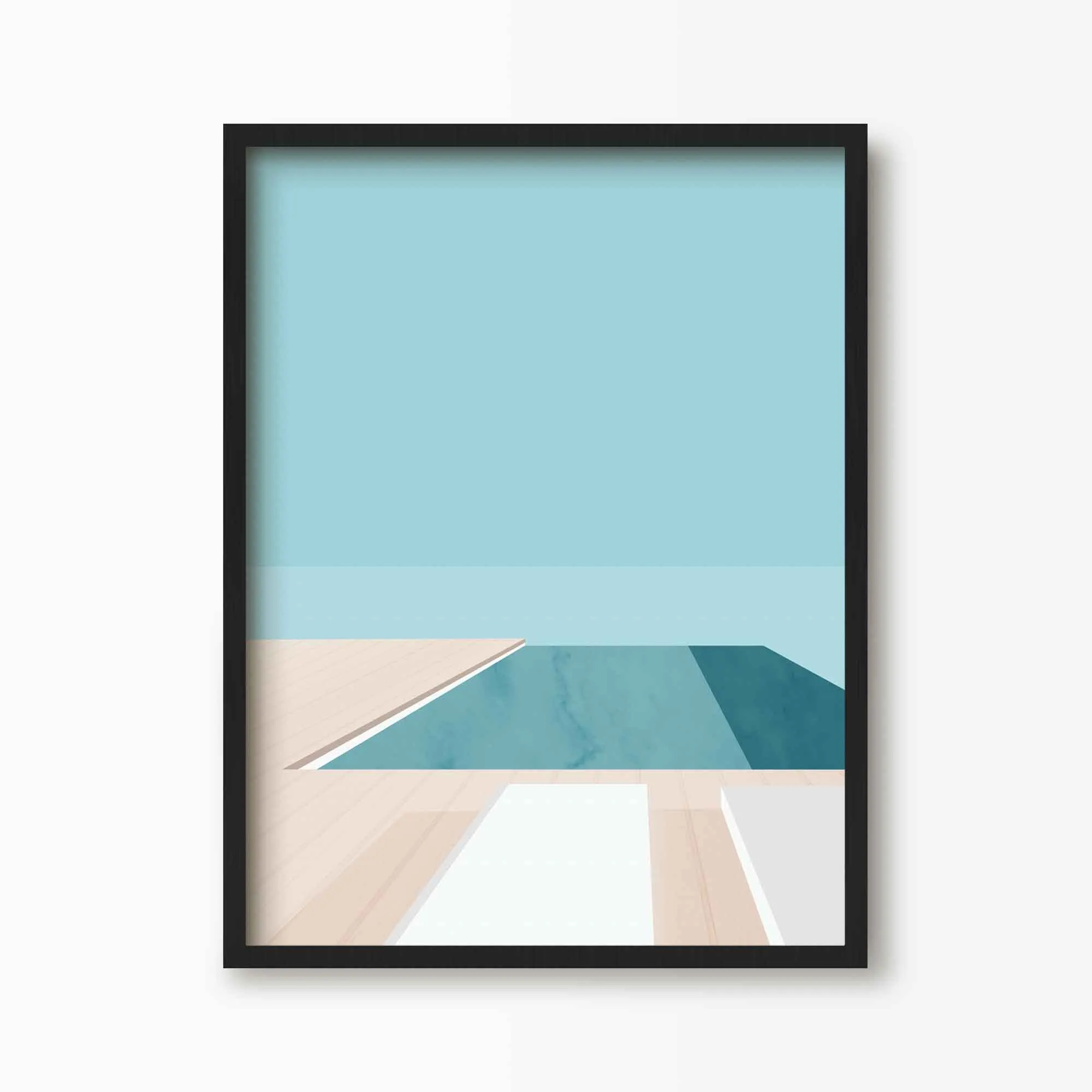 At The Poolside Print