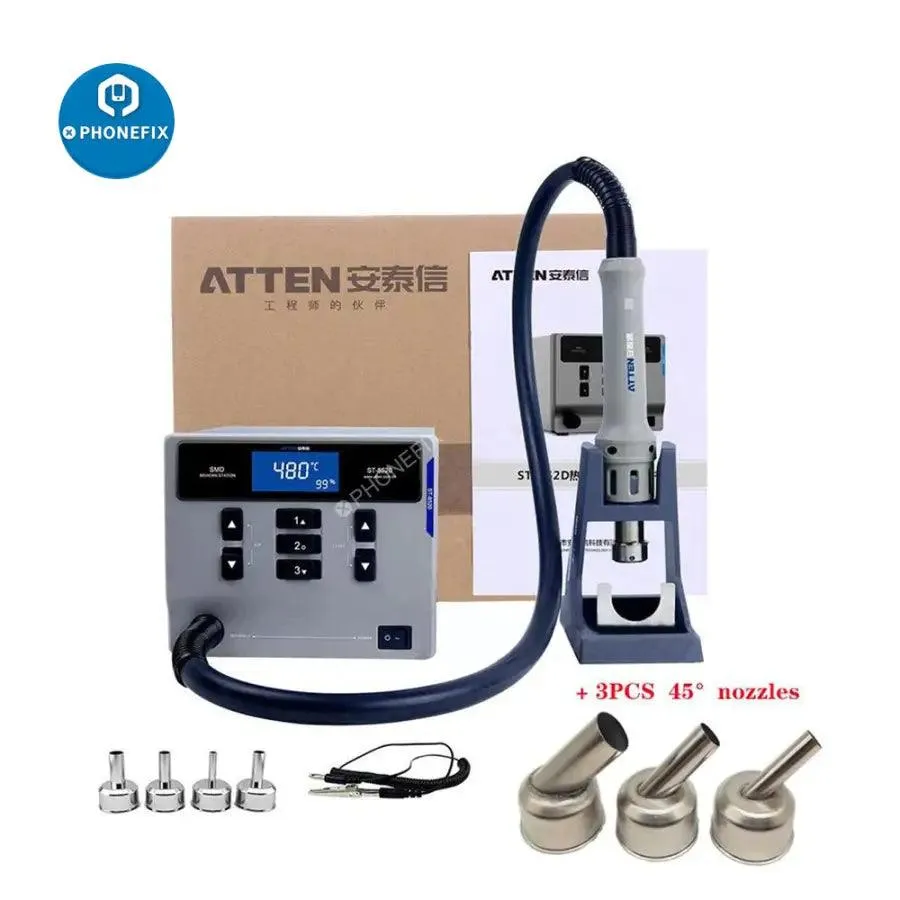 ATTEN ST-862D Lead-Free Hot Air Gun Soldering Station For PCB Repair