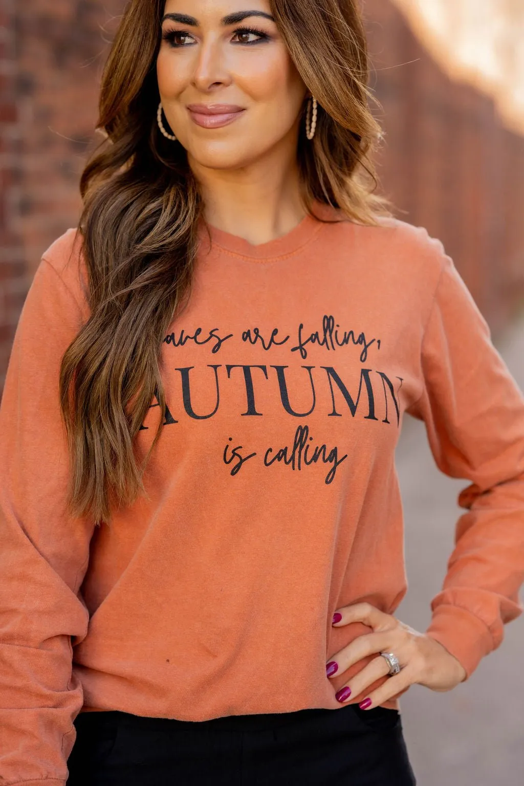 Autumn Is Calling Long Sleeve Tee