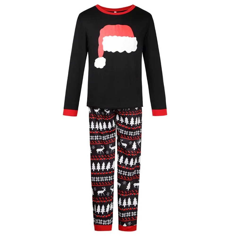 Autumn Winter Pajamas Printed Christmas Parent-child Suit Wholesale