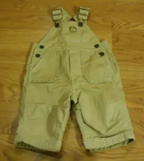 Baby Gap Overalls Boys 3-6M Cotton Beige Solid -- Used