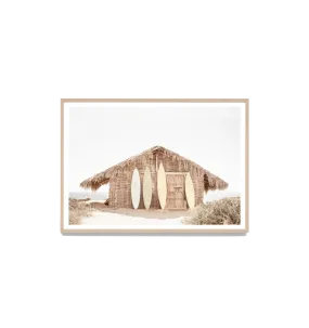 Beach Shack Framed Print