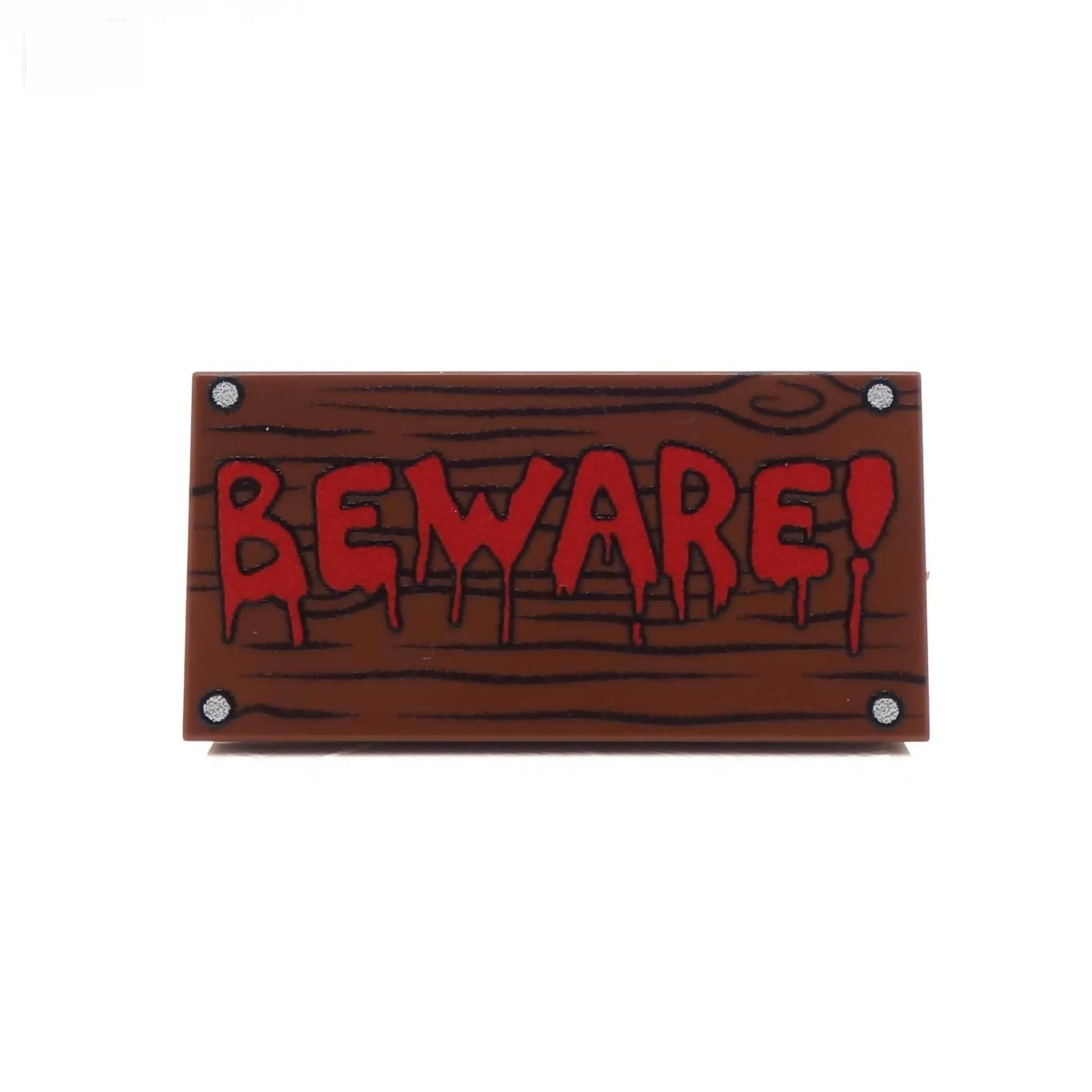 Beware Sign - Custom Design Tile