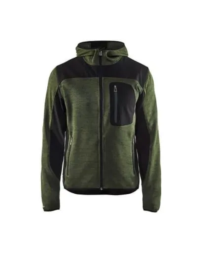 Blaklader Knitted Soft Shell Hybrid Hooded Jacket-4930