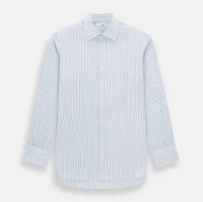 Blue Multi Halo Stripe Mayfair Shirt