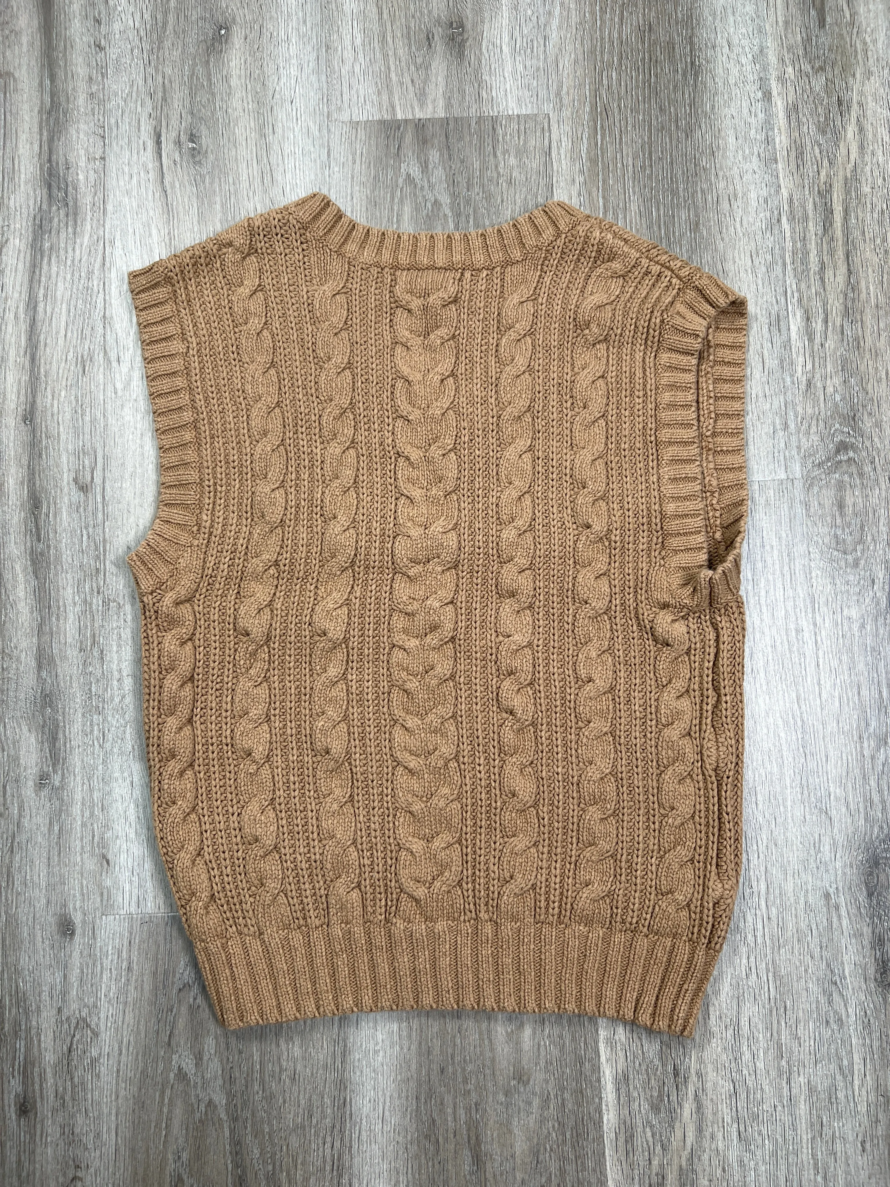 Brown Vest Sweater American Eagle, Size Xl