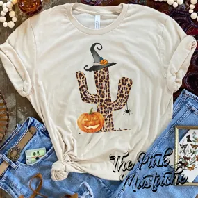 Cactus Pumpkin Western Style Fall Tee / Pumpkin Tee / Bella Canvas Tee/ Halloween Shirts