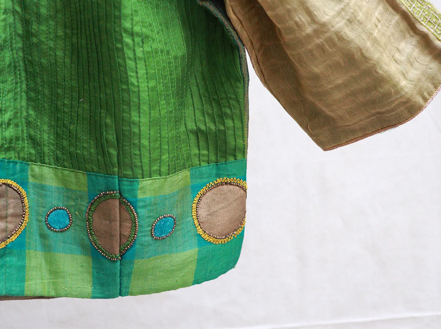 Cadmium Green, hand Embropidery blouse