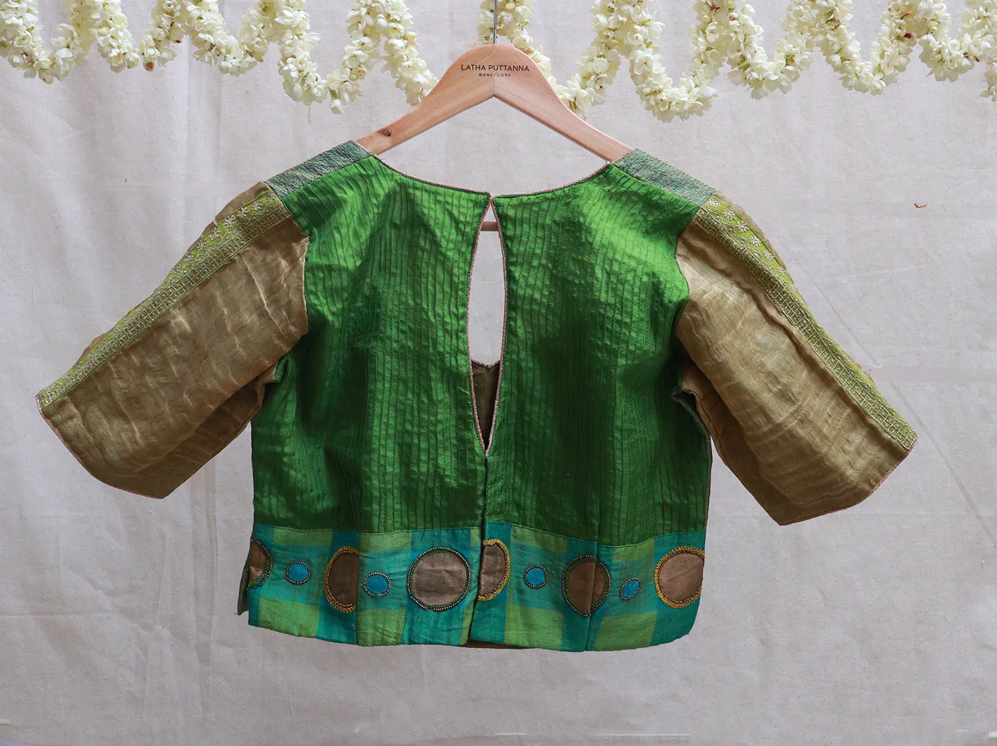 Cadmium Green, hand Embropidery blouse