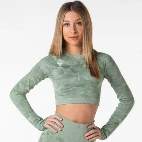 Camo 2.0 Crop- Olive