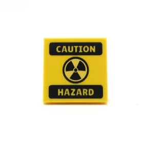 Caution Hazard Sign - Custom Design Tile