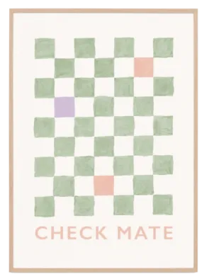 Checkers Print | Pistachio