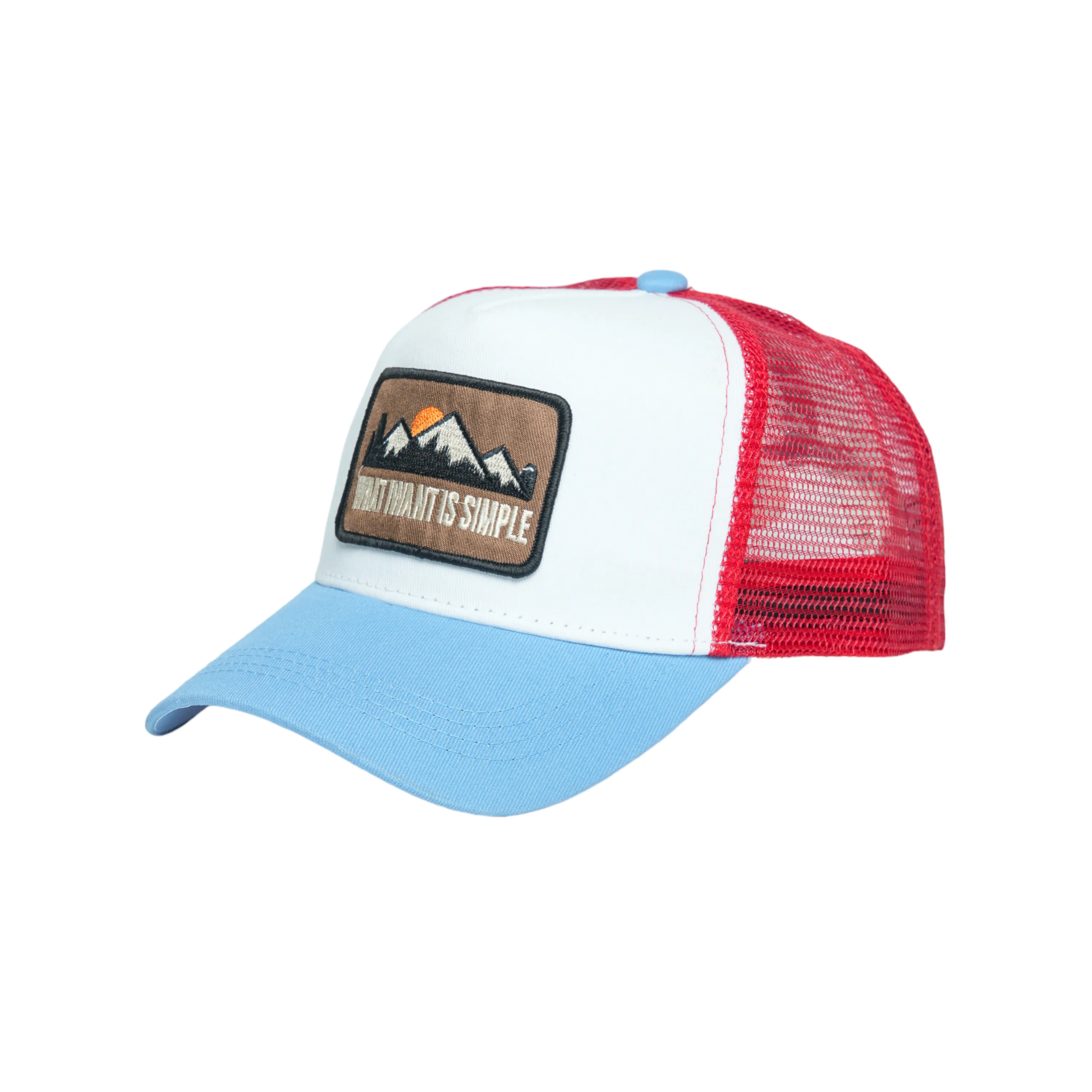 Chokore Peak Patch Baseball Cap (Blue & White)