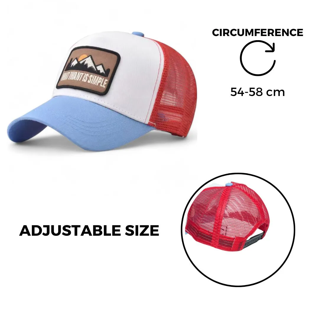 Chokore Peak Patch Baseball Cap (Blue & White)