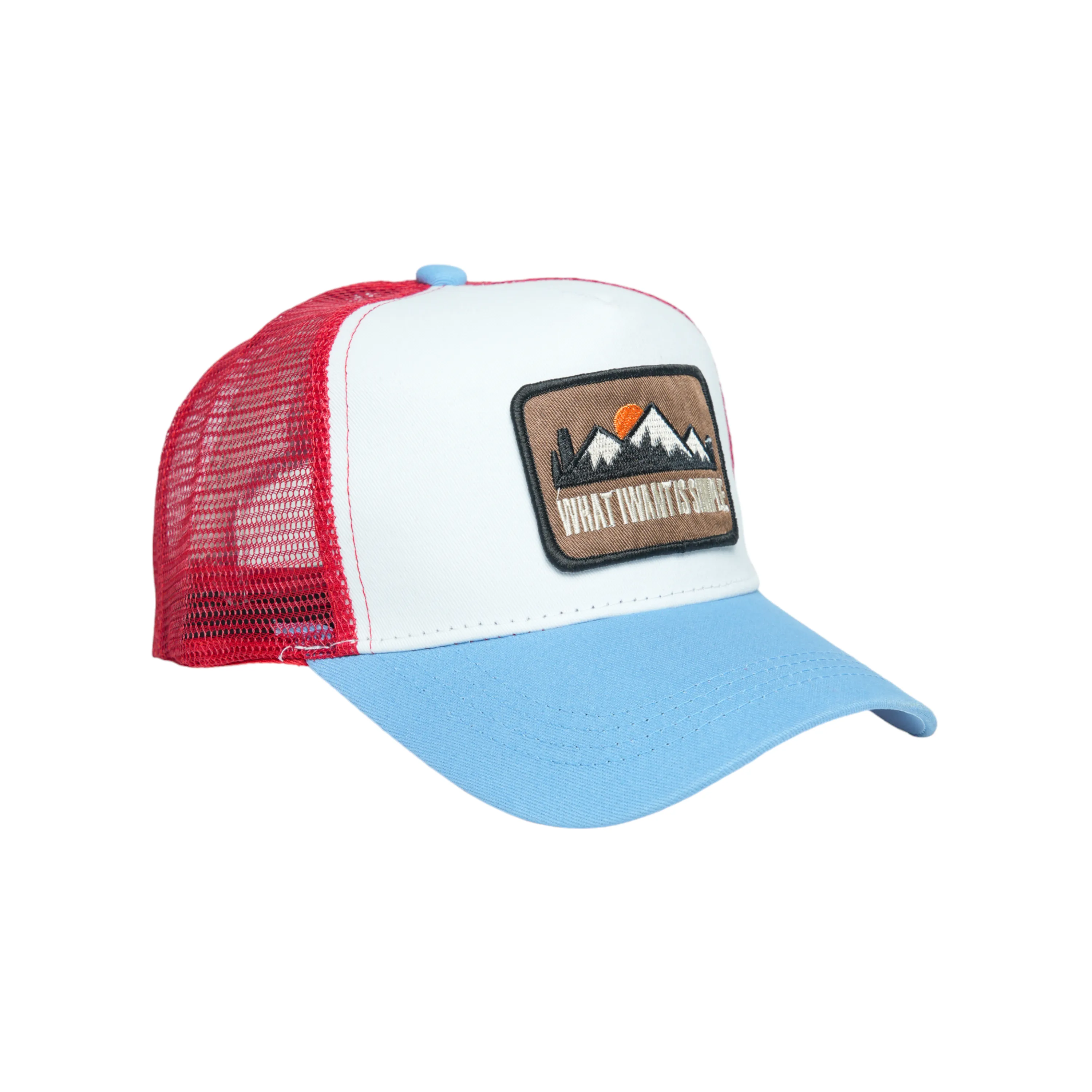 Chokore Peak Patch Baseball Cap (Blue & White)