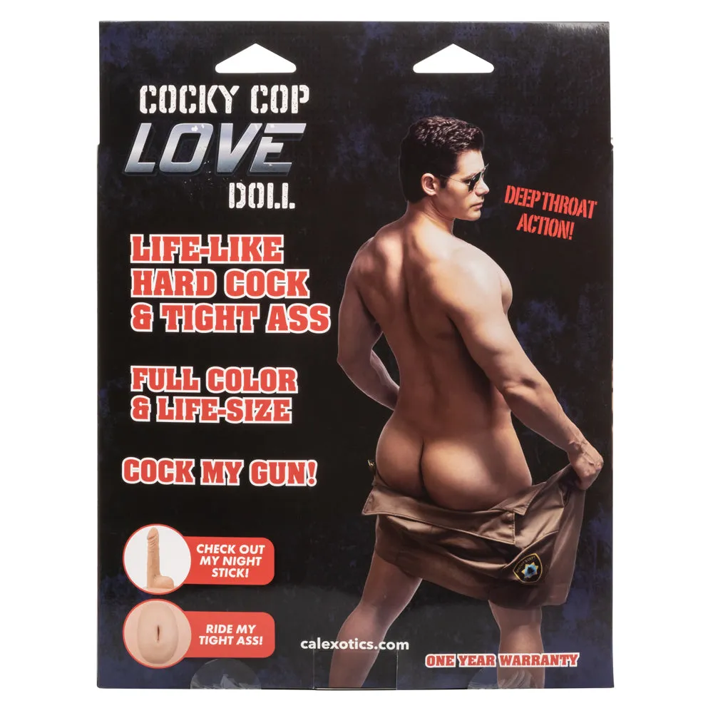 Cocky Cop Inflatable Male Police Officer Love Doll With Dildo