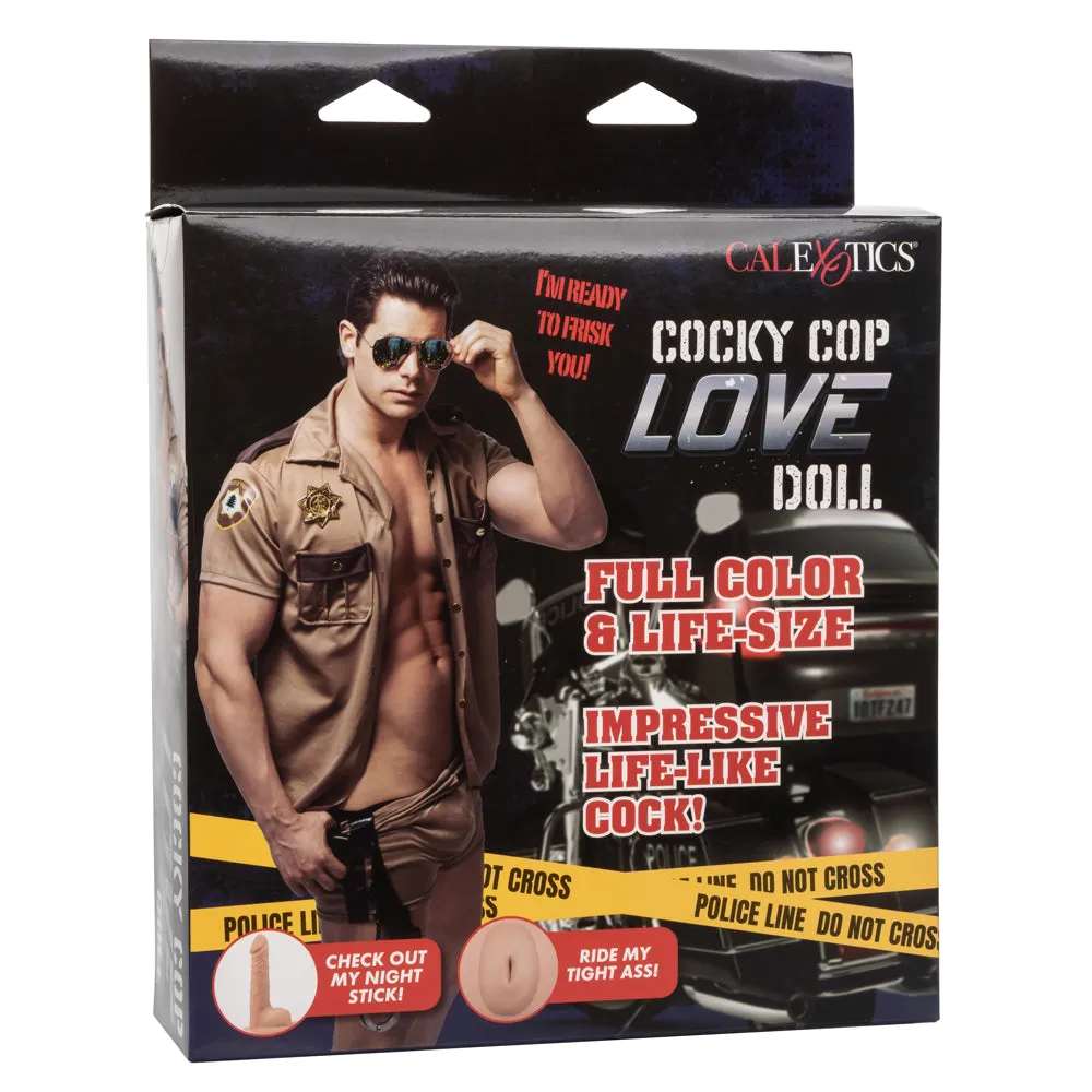 Cocky Cop Inflatable Male Police Officer Love Doll With Dildo