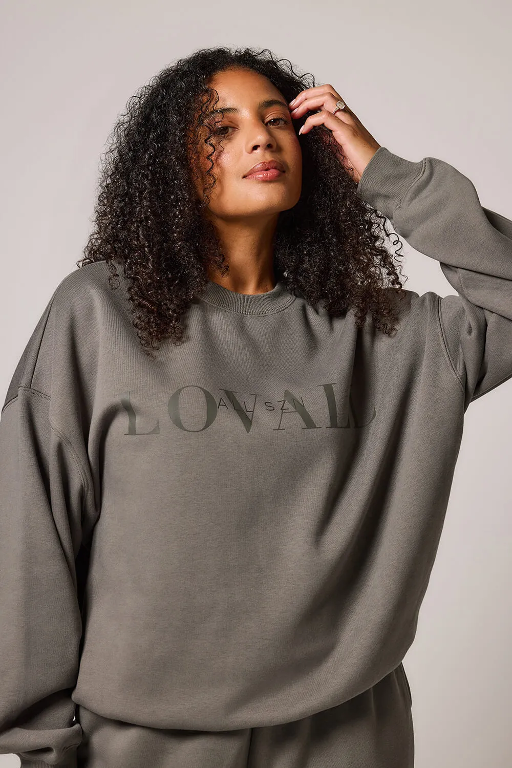 Curve ALL SZN Organic Oversized Sweatshirt Style 4 - Slate Green