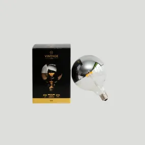 Dimmable E27 LED Silver Cap | G125 | 6W | 2200K