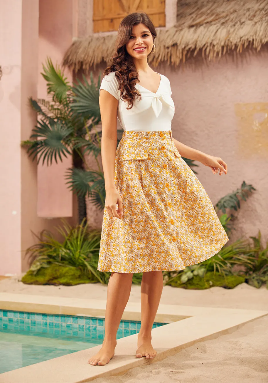 Effortless Feature Midi Skirt