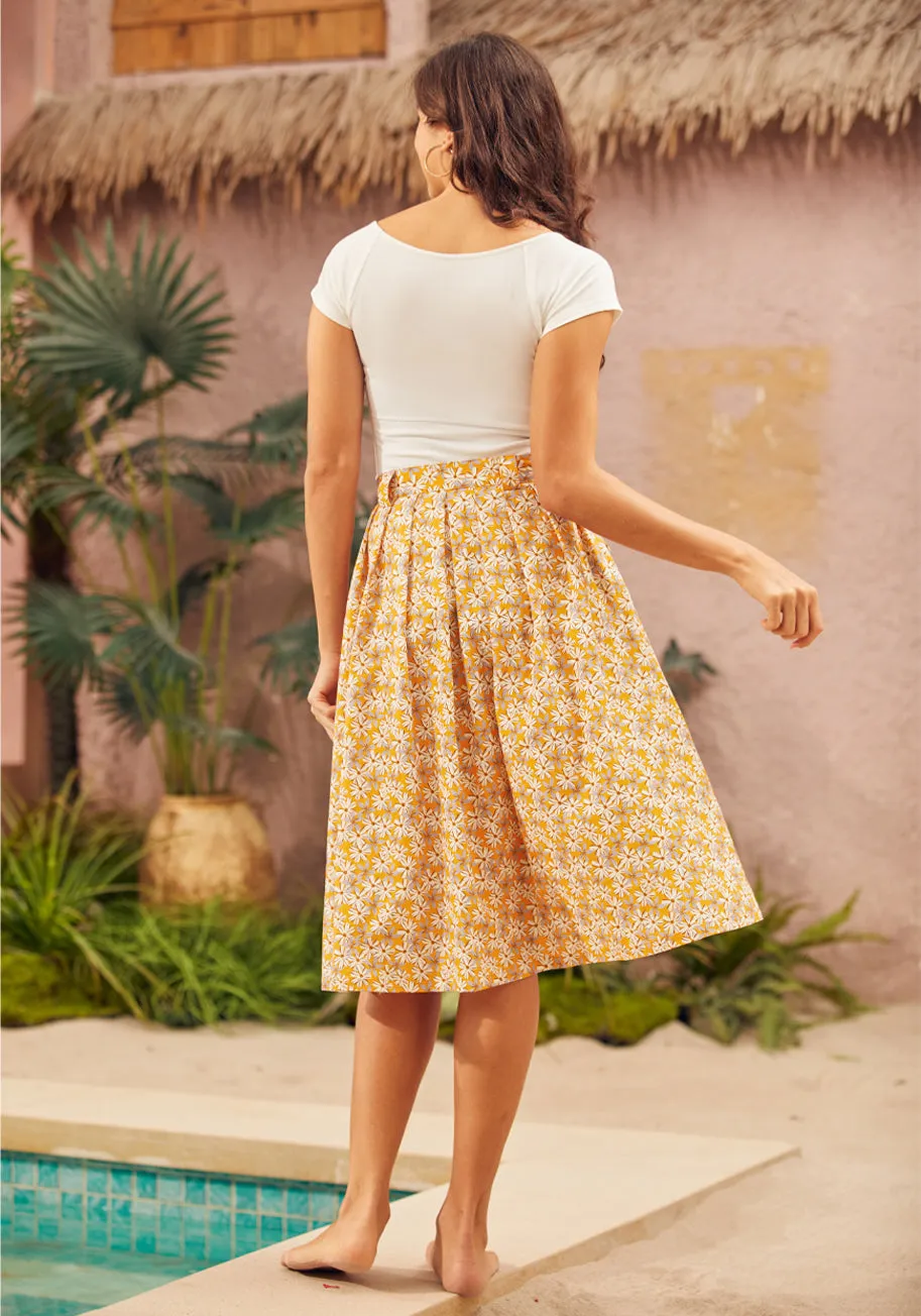 Effortless Feature Midi Skirt