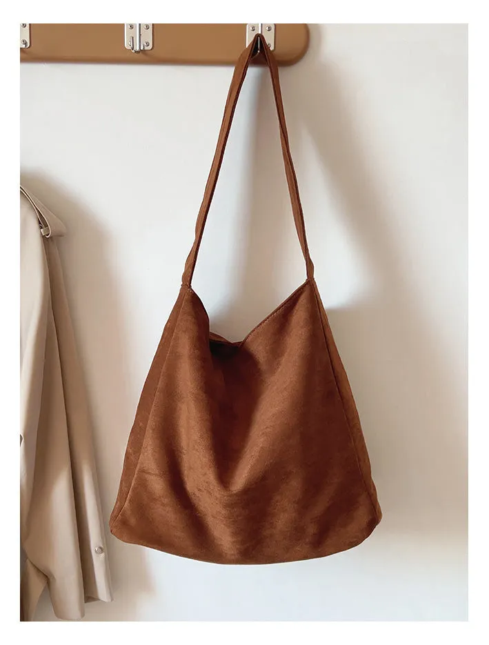 Elena Handbags Soft Suede Shoulder Bag