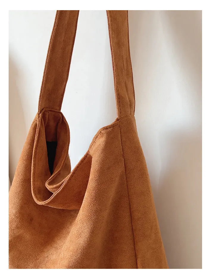 Elena Handbags Soft Suede Shoulder Bag