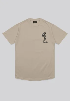 ESSENTIAL BIG SKELETON FAWN T-SHIRT