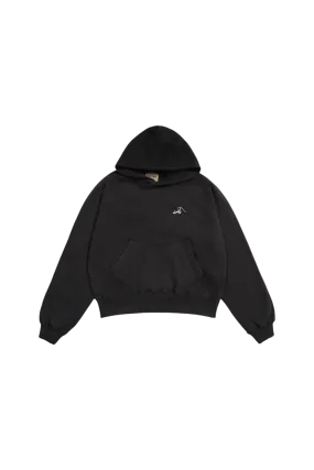 FADED BLACK LOGO HOODIE (v2)