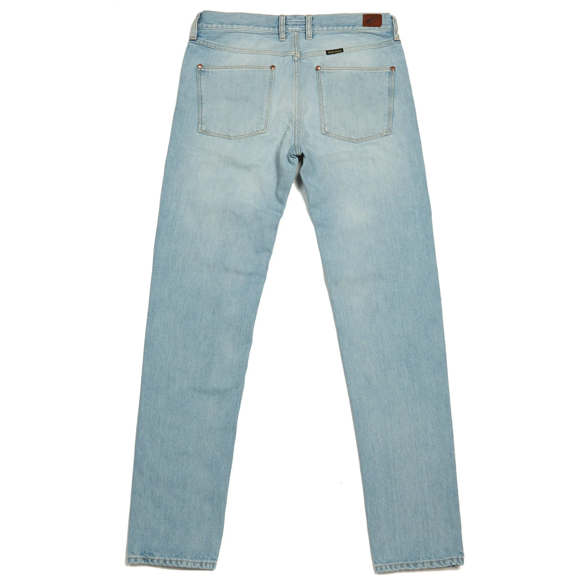 FIVE-POCKET BLEACH DENIM