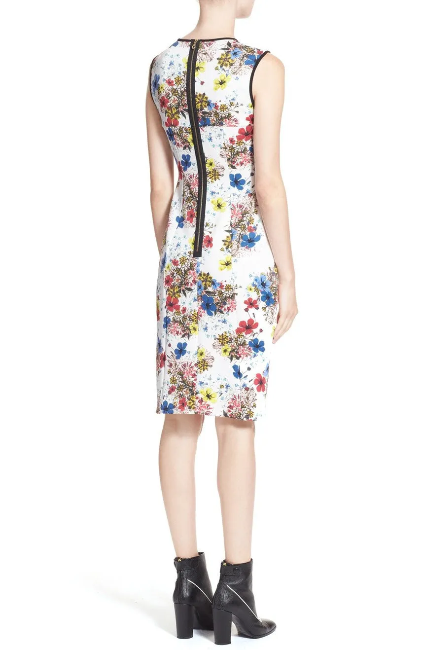 Floral Print Maura Sleeveless Neoprene Dress