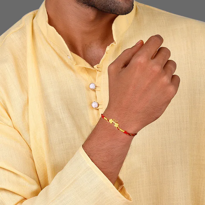 Golden Bro-wali Rakhi