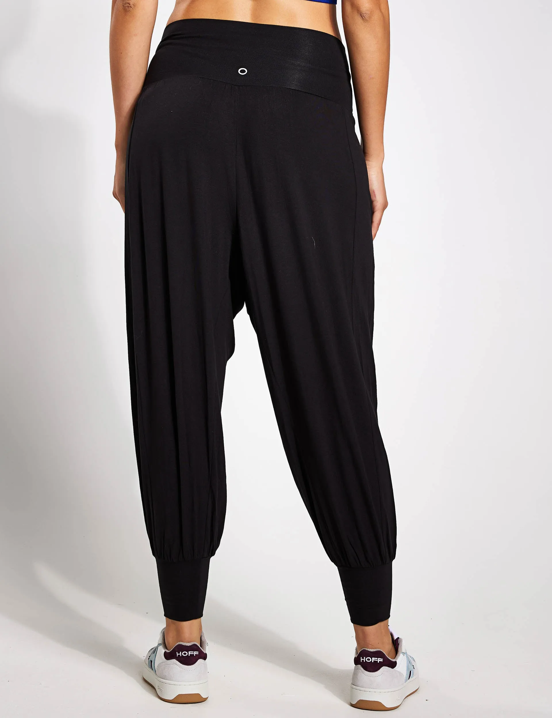 High Waisted Hareem Yoga Joggers - Black