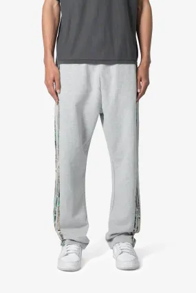 Hunter Camo Stripe Sweatpants - Grey