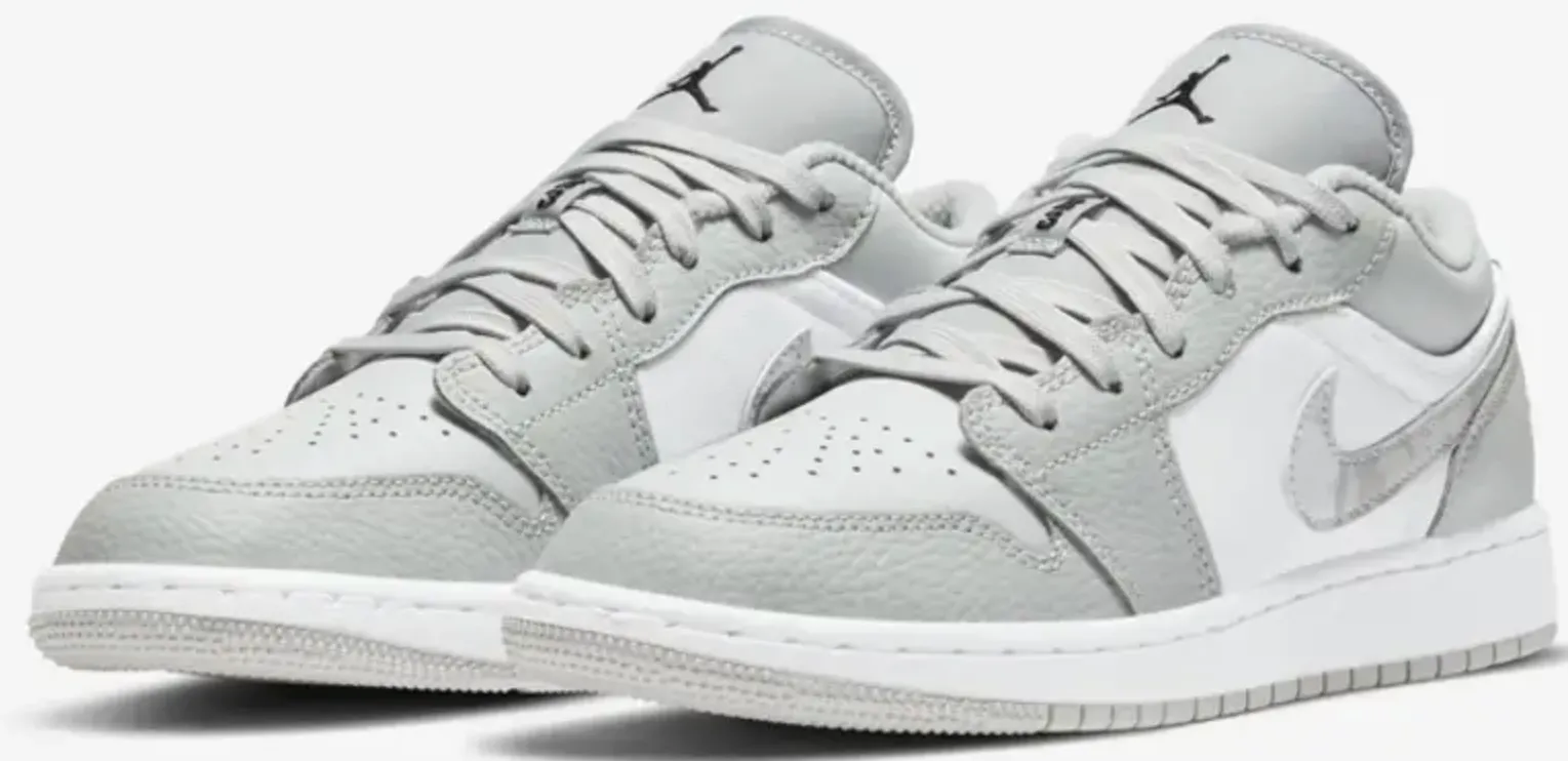 JORDAN 1 LOW WHITE CAMO (GS)