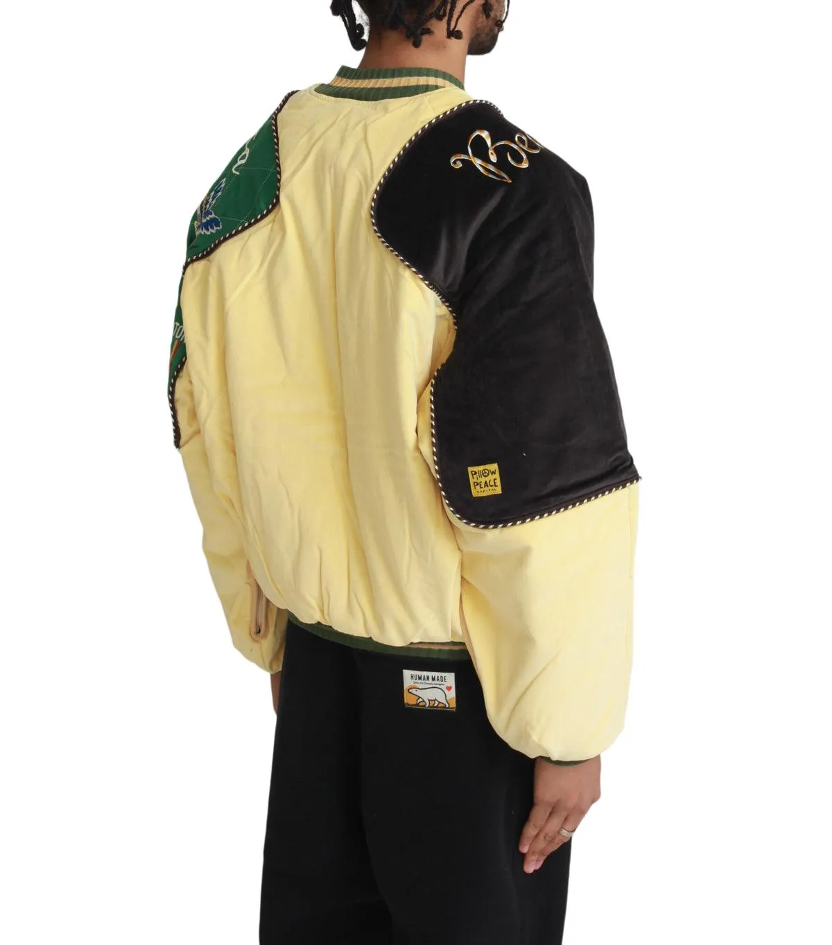 Kapital Velveteen Sham Bomber Jacket Beautiful Jamaica Yellow